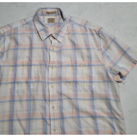 Lucky Brand Other - Lucky Brand California Fit Western Wear Country Plaid White Pink XL Shirt NWOT